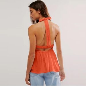 V Neck Backless Halter Top